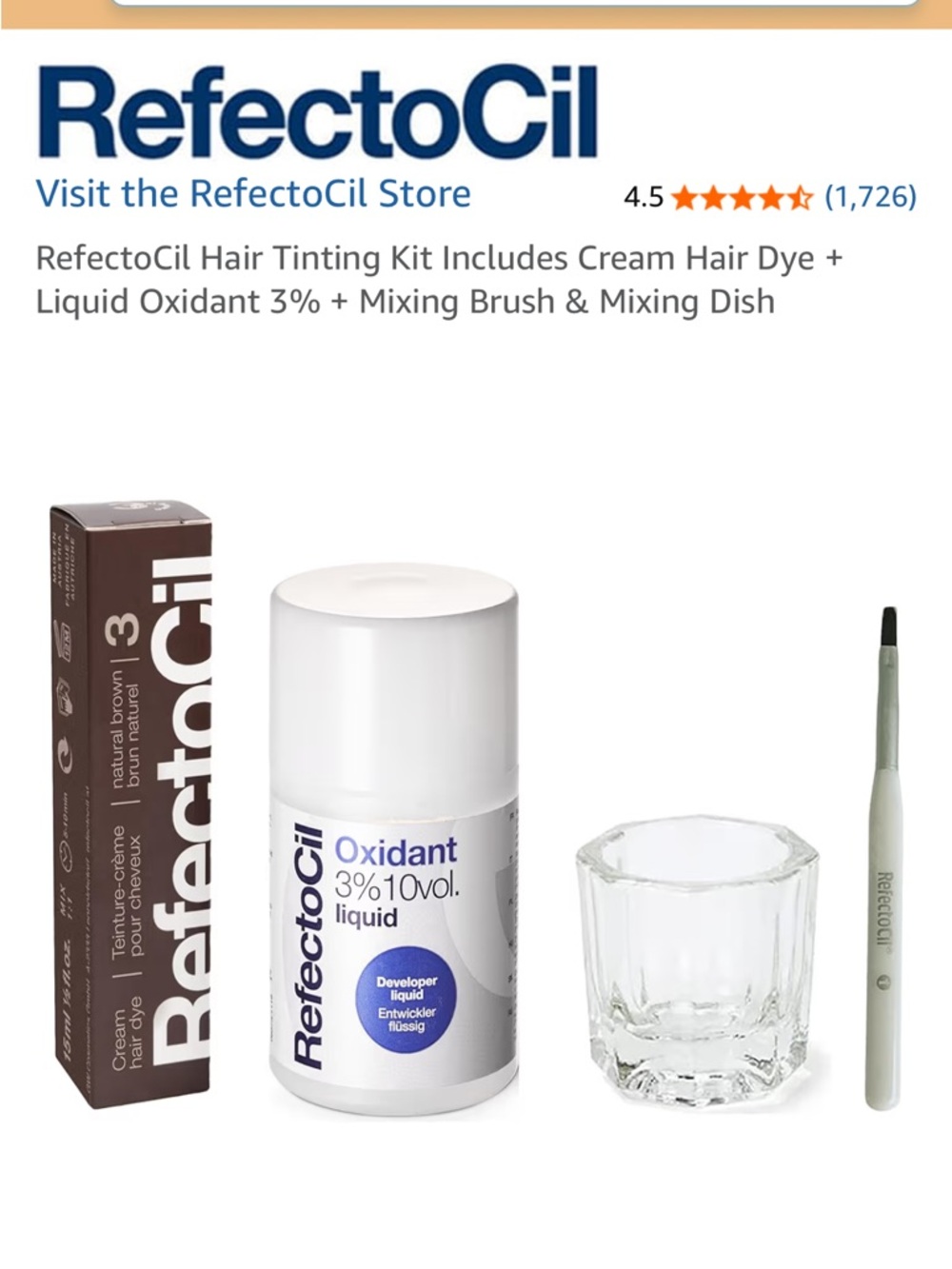 🌴 NWT RefectoCil Hair Tinting Cream Set